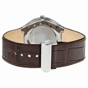 Rado True Thinline Silver Dial Brown Leather Men's Watch R27955105