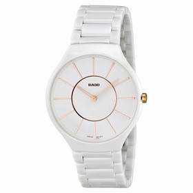 Rado True White Dial Ceramic Ladies Watch R27957102