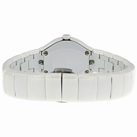 Rado True White Dial Chronograph Ceramic Ladies Watch R27696022