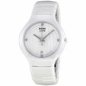 Rado True White Dial Creamic Ladies Watch R27695712