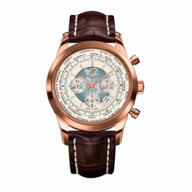 Breitling Transocean Chronograph Unitime Red Gold / Silver / Alligator (RB0510U0.A733)