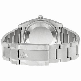 Rolex Air King Black Diamond Dial 18k White Gold Bezel Steel Men's Watch 114234BKRDO