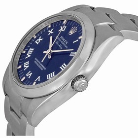 Rolex Airking Blue Dial Domed Bezel Men's Watch 114200BLRO