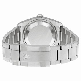 Rolex Airking White Arabic and Stick Dial Fluted 18k White Gold Bezel Oyster Bracelet Men's Watch 114234WASO