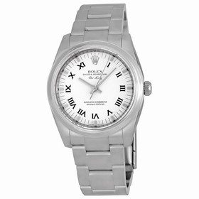 Rolex Oyster Perpetual White Roman Numeral Dial Domed Bezel Men's watch 114200WRO
