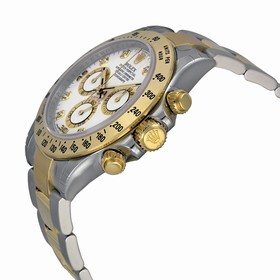 Rolex Cosmograph Daytona White Diamond Dial 18kt Yellow Gold And Stainless Steel Oyster Bracelet Men's Watch 116523WDO