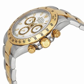 Rolex Cosmograph Daytona White18kt Yellow Gold and Stainless Steel Oyster Bracelet Men's Watch 116523WSO