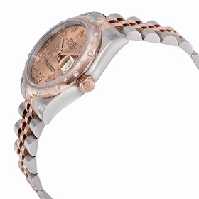 Rolex Datejust 31 Automatic Pink Champagne Dial Diamond Steel and 18kt Pink Gold Ladies Watch 178341PFAJ