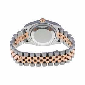 Rolex Datejust 36 Automatic Brown Floral Dial Steel and 18kt Pink Gold Ladies Watch 116231BRFDAJ