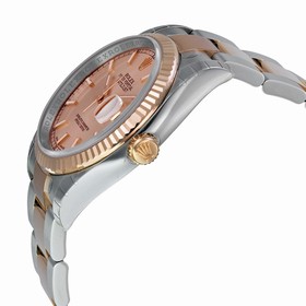 Rolex Datejust 36 Automatic Pink Champagne Dial Steel and 18kt Pink Gold Men's Watch 116231PSO