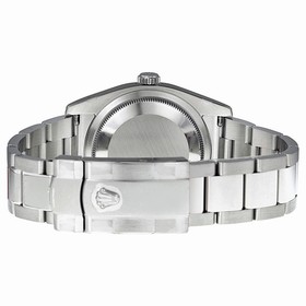 Rolex Datejust Automatic Brown Floral 18 kt White Gold Bezel Oyster Bracelet Ladies Watch 116234