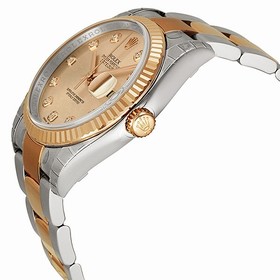 Rolex Datejust Automatic Diamond Pink Dial Steel and Rose Gold Ladies Watch 116231PDO