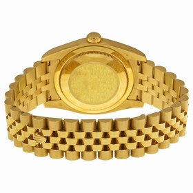 Rolex Datejust Automatic Gold Dial 18kt Yellow Gold Watch 116238CSJ