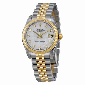Rolex Datejust Mother of Pearl Dial Automatic Stainless Steel and 18kt Gold Ladies Watch 178273MDJ