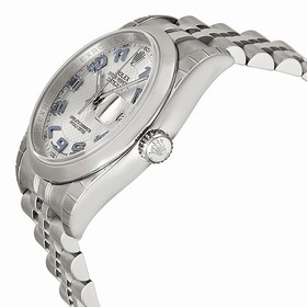 Rolex Datejust Automatic Silver Deco Dial Stainless Steel Unisex Watch 116200SDBLAJ