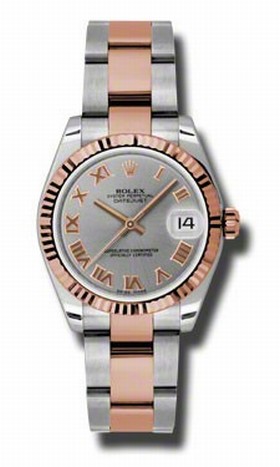 Rolex Datejust Automatic Stainless Steel and 18kt Rose Gold Ladies Watch 178271GRO