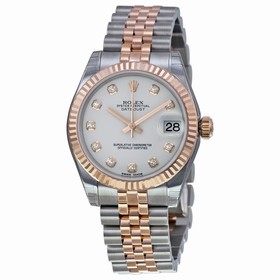 Rolex Datejust Automatic Stainless Steel and 18kt Rose Gold Ladies Watch 178271WDJ