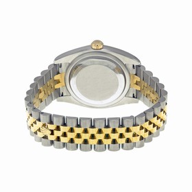 Rolex Datejust Black Diamond Dial Jubilee Bracelet Two Tone Men's Watch 116233BKDJ