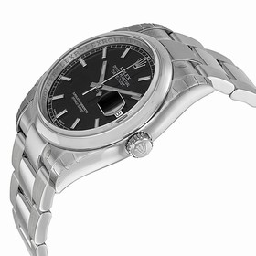 Rolex Datejust Black Index Dial Oyster Bracelet Men's Watch 116200BKSO