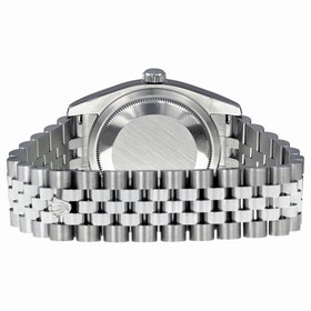 Rolex Datejust Black Roman Dial Jubilee Bracelet Fluted Bezel Men's Watch 116234BKRJ