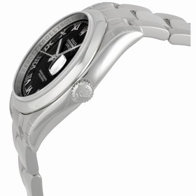 Rolex Datejust Black Roman Dial Oyster Bracelet Men's Watch 116200BKRO