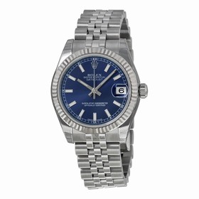 Rolex Datejust Blue Dial Automatic Stainless Steel Ladies Watch 178274BLSJ
