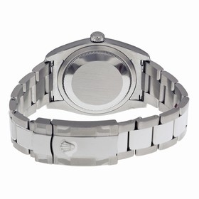 Rolex Datejust Blue Dial Automatic Stainless Steel White Gold Bezel Men's Watch 116234BLSO