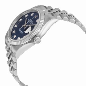Rolex Datejust Blue Diamond Dial Jubilee Bracelet Fluted Bezel Men's Watch 116234BLDJ