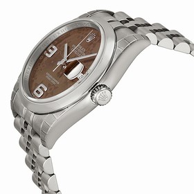 Rolex Datejust Bronze Floral Automatic Stainless Steel Ladies Watch 116200BRFAJ