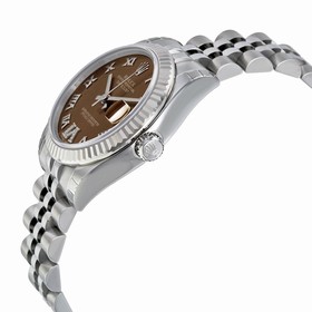 Rolex DateJust Brown Dial Stainless Steel Jublilee Ladies Watch 178274BRDRJ