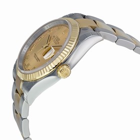 Rolex Datejust Champagne Roman Oyster Bracelet Two Tone Men's Watch 1162333CRO