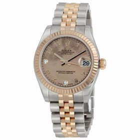 Rolex Datejust Gold Dust Roman Diamond Dial 18k Rose Gold Jubilee Bracelet Unisex Watch 178271GDDJ