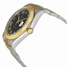 Rolex Datejust II Automatic 18kt Gold Bezel Men's Watch 116333