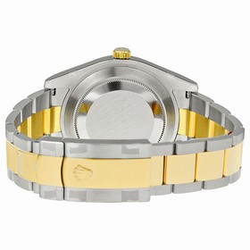 Rolex Datejust II Automatic 18kt Gold Bezel Men's Watch 116333