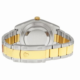 Rolex Datejust II Grey Roman Dial 18kt Yellow Gold Bezel Two Tone Oyster Bracelet Men's Watch 116333GYRO