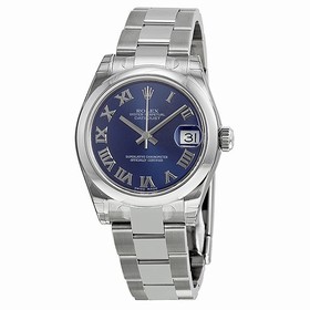 Rolex Datejust Lady 31 Blue Roman Dial Oyster Bracelet Ladies Watch 178240BLRO
