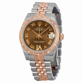 Rolex Datejust Chocolate Dial Automatic Stainless Steel Ladies Watch 178341CHORDJ