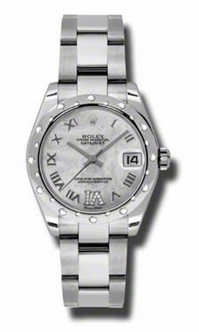 Rolex Datejust Mother of Pearl Dial Automatic Stainless Steel Oyster Mens Watch 178344MRDO