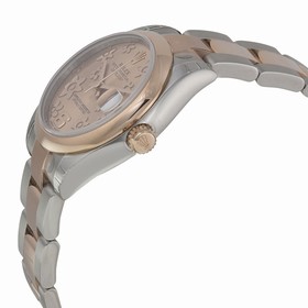 Rolex Datejust Lady 31 Pink Raised Floral Motif Dial 18k Rose Gold Automatic Ladies Watch 178241PFAO