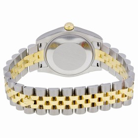 Rolex Datejust Lady 31 Silver Dial Set with Diamonds 18 Carat Yellow Gold and Stainless Steel Automatic Ladies Watch 178273SDJ