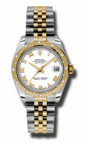 Rolex Datejust Automatic Stainless Steel and 18kt Yellow Gold Ladies Watch 178343WRJ