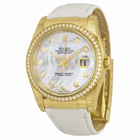 Rolex Oyster Perpetual Datejust Mother of Pearl Dial 18kt Yellow Gold Watch 116188MDL