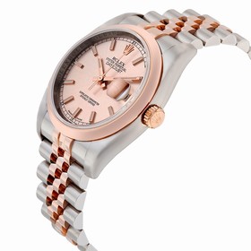 Rolex Datejust Pink Dial Automatic Stainless Steel with 18kt Pink Gold Men's Watch 116201CSJ