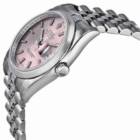 Rolex Datejust Pink Dial Stainless Steel Jubilee Bracelet Men's Watch 116200PSJ