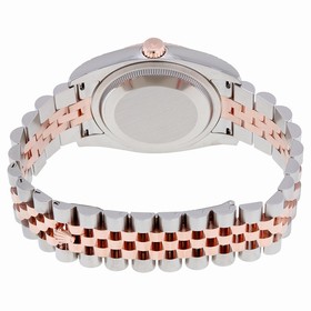 Rolex Datejust Pink Roman Dial Fluted 18k Rose Gold Bezel Jubilee Bracelet Men's Watch 116231PRJ