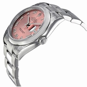 Rolex Datejust Pink Roman Dial Oyster Bracelet Men's Watch 116200PRO