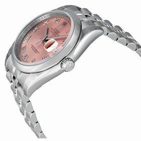 Rolex Datejust Pink Roman Numeral Dial Stainless Steel Men's Watch 116200PRJ