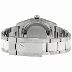 Rolex Datejust Silver Deco Arabic Dial Oyster Bracelet Men's Watch 116200SBLAO