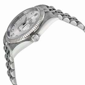 Rolex Datejust Silver Diamond Jubilee Bracelet Fluted Bezel Men's Watch 116234SDJ