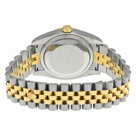 Rolex Datejust Silver Floral Dial Automatic Stainless Steel and 18kt Yellow Gold Unisex Watch 116243SFAJ